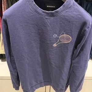 Bonobos Men's Purple Crewneck Sweater